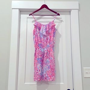 Pretty pink skort romper